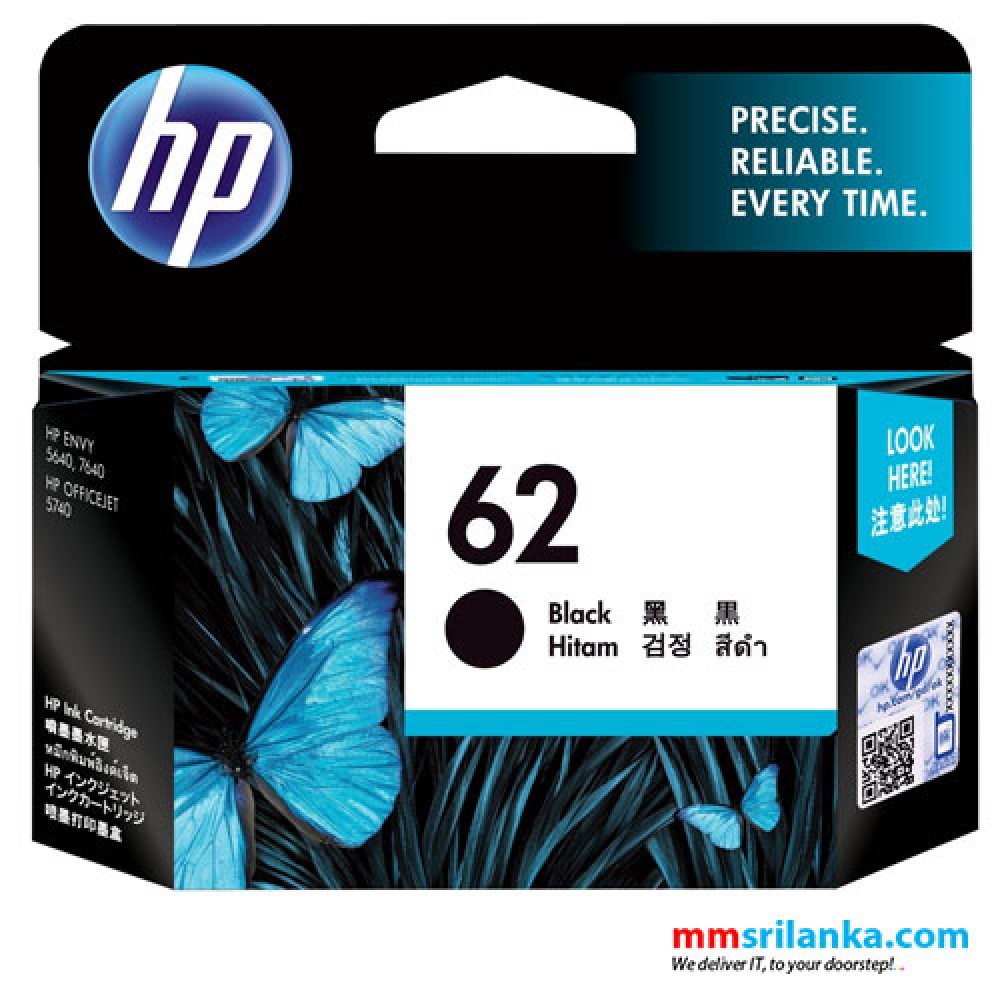 HP 62 Black Original Ink Cartridge